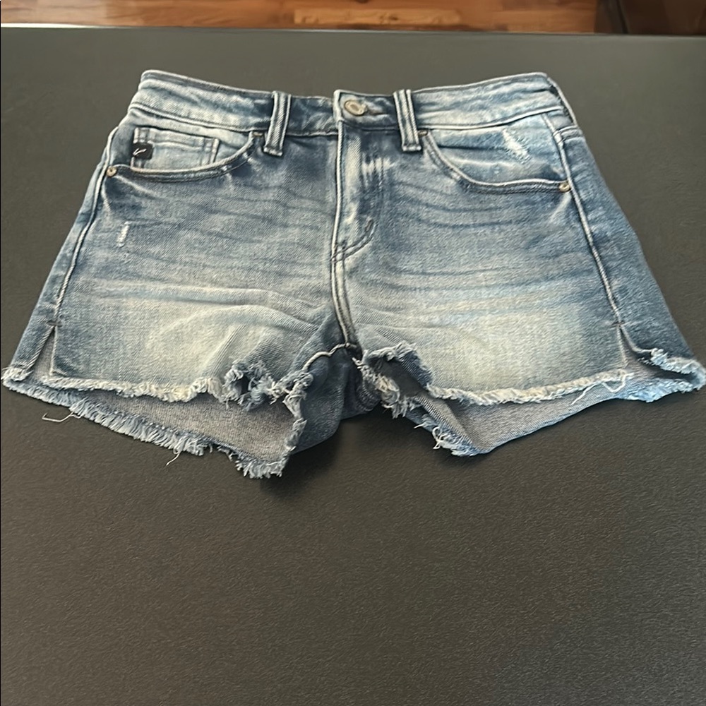 KanCan Blue Jean Shorts Distressed Frayed Hem